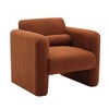 NicBex Upholstered Accent Chair with Back and Pillow,Modern Leisure Chair,Arm Chair for Bedroom,Reading Room - 4 of 4