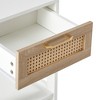 NicBex 15.75" Rattan Nightstand with 1 Drawer and Open Storage Bedside Table End Table for Living Room, Bedroom - 4 of 4