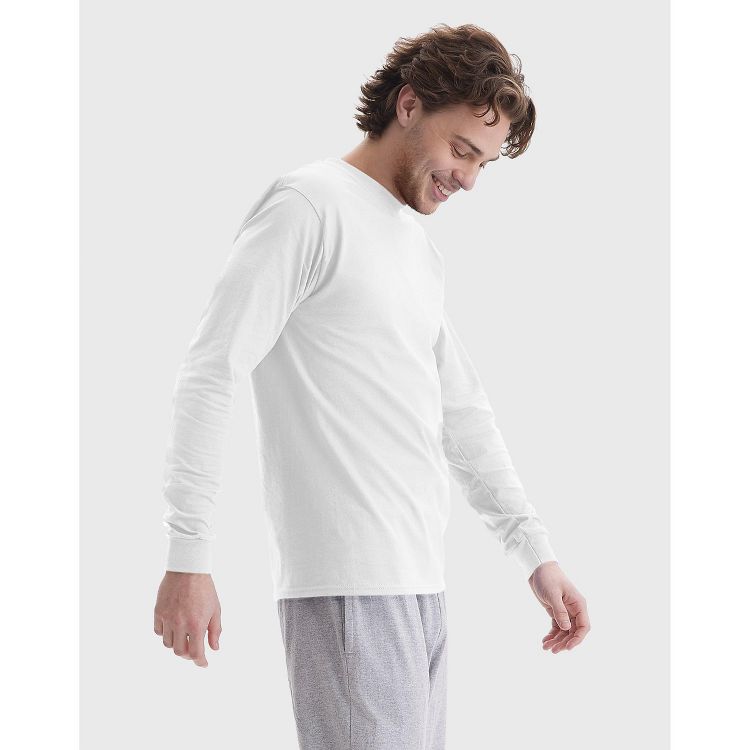 Hanes Beefy Men's Long Sleeve T-Shirt, Cotton, 2 of 4