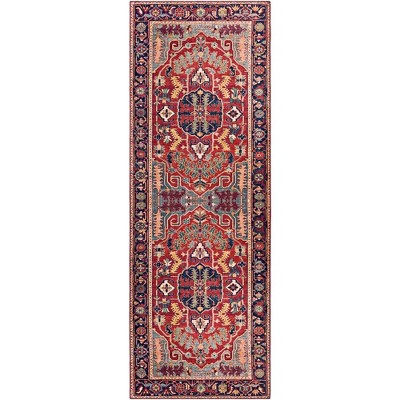 Mark & Day Lith Woven Indoor Area Rugs Bright Red