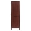 Brooke Cupboard 1 Drawer and Wine Holder Walnut - Winsome - 4 of 4