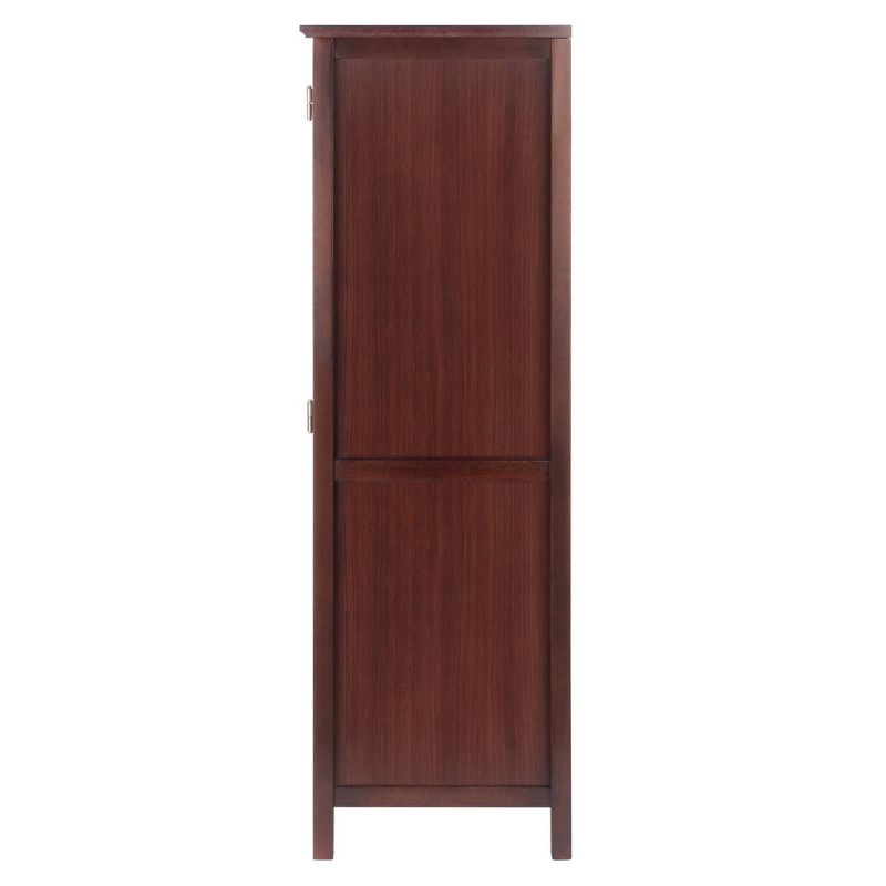 Brooke Cupboard 1 Drawer and Wine Holder Walnut - Winsome, 5 of 11