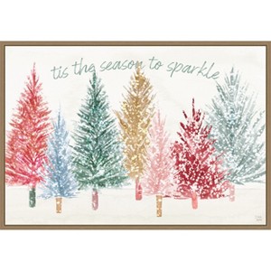 Amanti Art Holiday Sparkle I by Dina June Canvas Wall Art Print Framed - 1 of 4