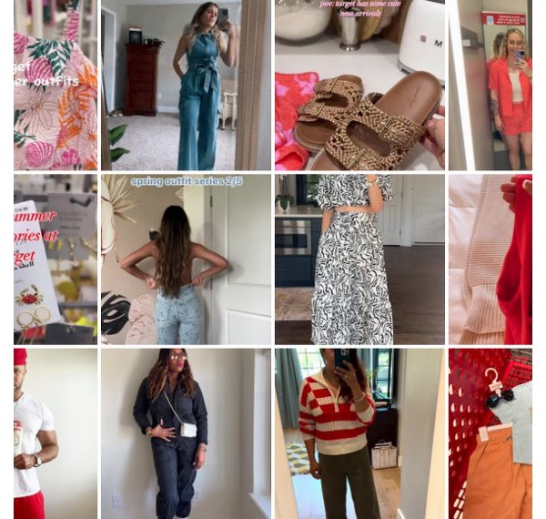 Collage of people showing off their #TargetStyle
