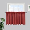Waffle Weave Waterproof Small Curtain - Decorative Window Cover. Water-Resistant, Easy to Clean & Ideal for Kitchen, Bathroom, RV or Small Spaces - 3 of 4