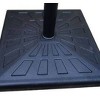 42Ibs Resin Square Patio Umbrella Base Black - Wellfor - 4 of 4