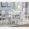 VYNXARIA Wooden Dining Rectangular Table with Bench,Kitchen Table with Bench for Small Space,6 Person Dining Table - 2 of 4
