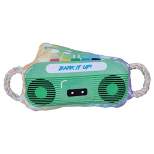 American Pet Supplies 12-Inch Boombox Crinkle and Squeaky Plush Dog Toy - Green