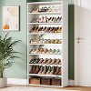 Hommoo Tall Shoe Rack with Mirror Design - 4 of 4