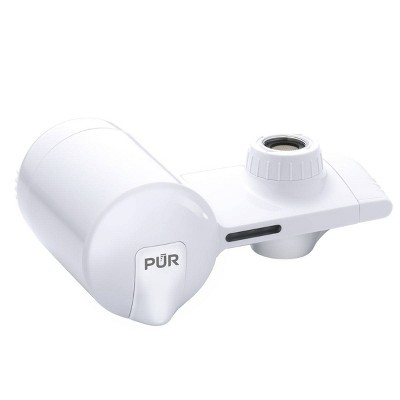 PUR Horizontal White Faucet Mount Water Filtration System