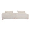 Corduroy Fabric Comfy Sofa with Rubber Wood Legs, Sleeper Couch with 4 Pillows for Living Room, Bedroom, Office, Indoor Furniture - Maison Boucle - 4 of 4