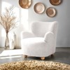 GDFStudio Suncook Modern Upholstered Accent Chair with Curved Back and Ball Feet - 2 of 4