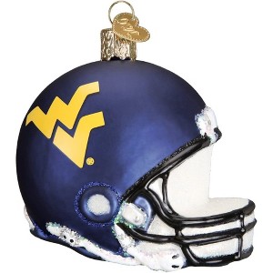 Old World Christmas Blown Glass Ornament for Christmas Tree, West Virginia Helmet - 1 of 4