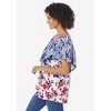 Woman Within Plus Size Off Shoulder Ruffle Tee - 4 of 4