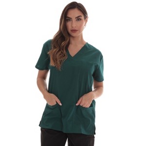 Just Love Solid Scrub Top for Women with Pockets and V-Neck - Comfortable and Professional Medical Uniform - 1 of 3