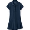 Lands' End School Uniform Kids Short Sleeve Mesh Pleated Polo Dress - 3 of 4