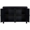 ORRD 4-Door Storage Sideboard w/Adjustable Shelves, Retro Handles, Pinewood Legs - For Living Room, Study, Entryway - 2 of 4