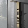 BWE 5-jet shower panel system with rain shower head and shower rail, shower tower with LED light - 3 of 4