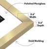 Americanflat 16x20 Picture Frame with Polished Plexiglass - Set of 2 - Use as 11x14 Frame with Mat or 16x20 Frame Without Mat - Gold - 3 of 4