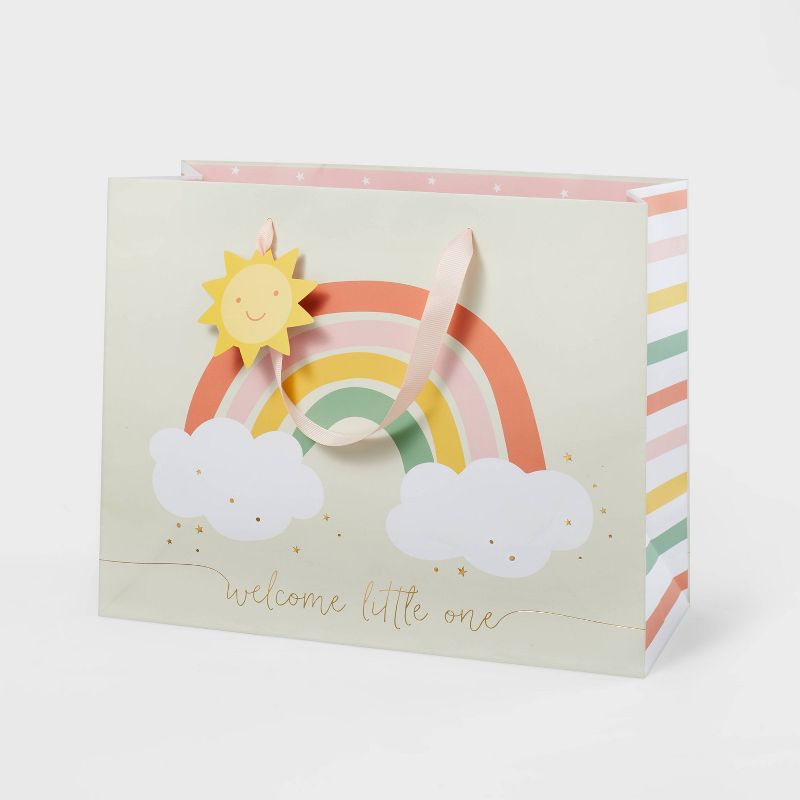&#34;Welcome Home Little One&#34; Baby Medium Gift Bag - Spritz&#8482;, 1 of 4