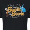 Women's - Disney - Sword In The Stone Character Group Cropped Graphic T-Shirt - 2 of 4
