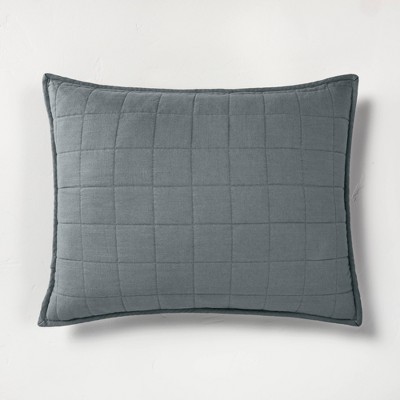 gray pillow shams