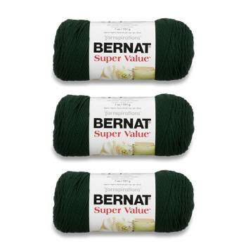 Bernat Super Value Taupe Yarn - 3 Pack of 198g/7oz - Acrylic - 4 Medium (Worsted) - 426 Yards - Knitting, Crocheting & Crafts