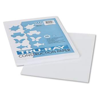 12 Packs: 50 ct. (600 total) 12 x 18 White Construction Paper by  Creatology® 