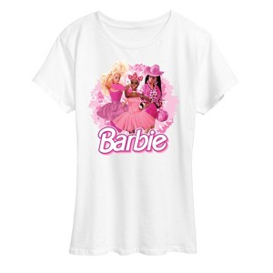 Women's - Barbie - Pink Doll Closeup Short Sleeve Graphic T-Shirt - 1 of 4