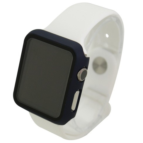 Olivia Pratt Navy Tempered Glass Apple Watch Bumper 38mm
