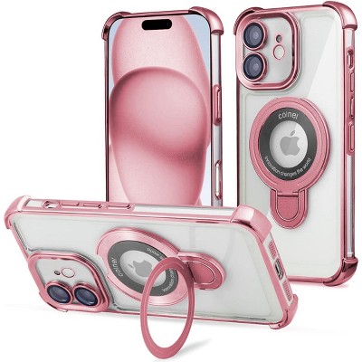 Entronix [Magnetic] Case Compatible with iPhone 11 - [Clear Back] Luxury Glossy Gripstand