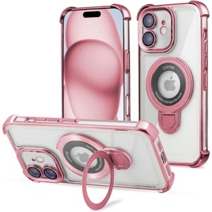 Entronix [Magnetic] Case Compatible with iPhone 11 - [Clear Back] Luxury Glossy Gripstand - 1 of 4