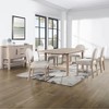 GDFStudio Felix Armless Upholstered Fabric and Hardwood Dining Chair (Set of 2) - 3 of 4