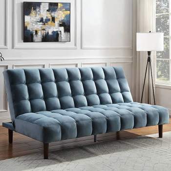 Brookside Brynn 76 Upholstered Square Arm Sofa ,Light Grey