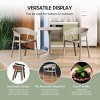 WestinTrends Playa Outdoor Modern Stackable Plastic Resin Patio Dining Armchair (Set of 2) - 4 of 4