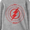 The Flash Movie Past To Future Circle Graphic Crew Neck Long Sleeve Athletic Heather Youth Tee - 2 of 2