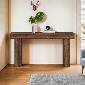 Hommoo 63-Inch Long Farmhouse Console Table - 1 of 4