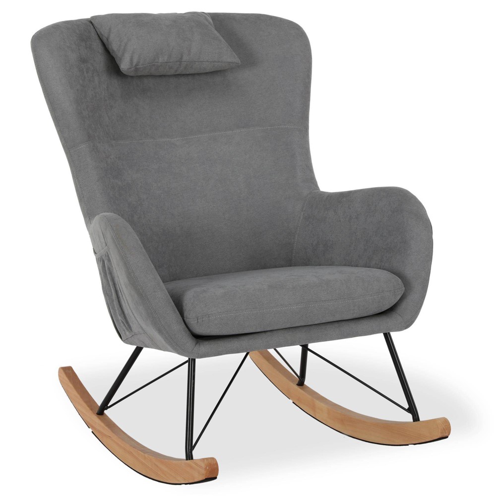 Baby Relax Dartford Rocker Chair with Storage Pockets Gray -  79484393