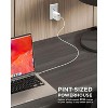 iHome 65W GaN Charger Block, Dual Port (USB-C PD & USB-A), Fast Charging Laptop Adapter with Foldable Plug, White - 3 of 4
