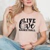 Simply Sage Market Women's Live Love Basketball Short Sleeve Graphic Tee - 2 of 3