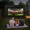 VEVOR 14FT Inflatable Projector Screen, Inflatable Movie Screen Outdoor with 120W Air Blower Projector Screen Oxford Fabric Material, Black - 2 of 4
