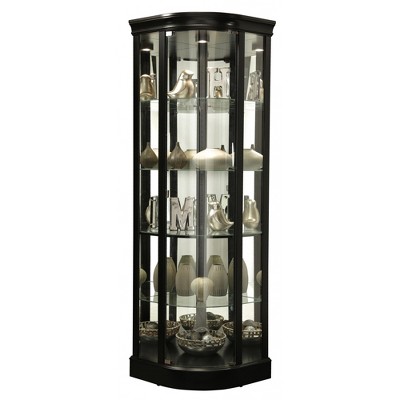 Howard Miller Marlowe Ii Curio Cabinet 680627 Black Satin
