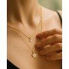 Molenia Multi-Strand Celestial Opal Necklace for Women, 925 Sterling Silver 14K Gold Plated North Star Layered Pendant Necklace, Boho Jewelry - 2 of 4