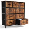 SKRAN 9 Tall Fabric Clothes Cabinet Storage, Wood Top Surface Table Chest Of Drawers, Living Room, Hallway, Porch,Kids Bedroom Dresser - 2 of 4