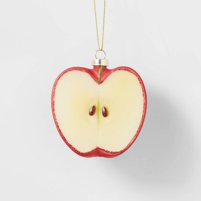 Glass Apple Christmas Tree Ornament - Wondershop™