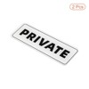 Unique Bargains Acrylic Self-Adhesive Decor Wall Business Private Sign 2 Pcs - 3 of 4