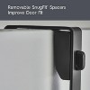 LunaLulinlk Over-the-Door Hook Rack – 3 Double Hooks, Matte Black Steel - 3 of 4