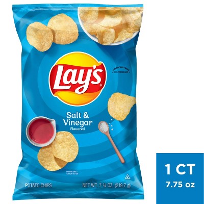 Lay's Salt & Vinegar Flavored Potato Chips - 7.75oz