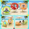 Jasonwell 2PCS Fruit Pool Floats - Watermelon & Lime Inflatable Rings for Kids & Adults, Vibrant Multi-Color Design - 4 of 4