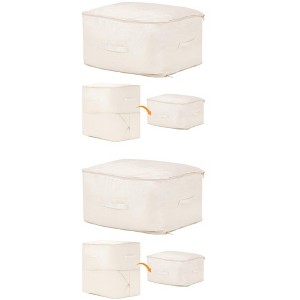 REGALWOVEN Polyester Foldable Organizing Storage Handles Storage Bags 2 Pcs - 1 of 4